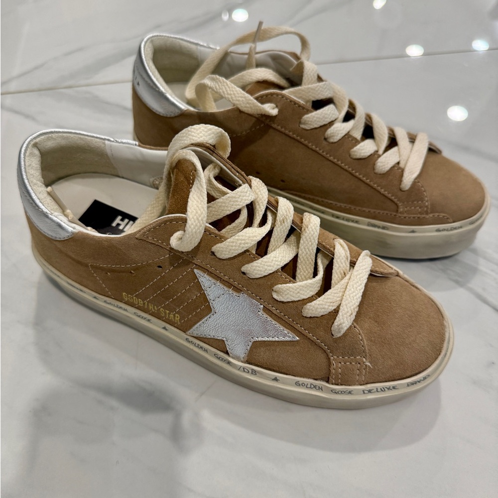 Golden Goose High Star - Tobacco & Silver - sz 37 - New
